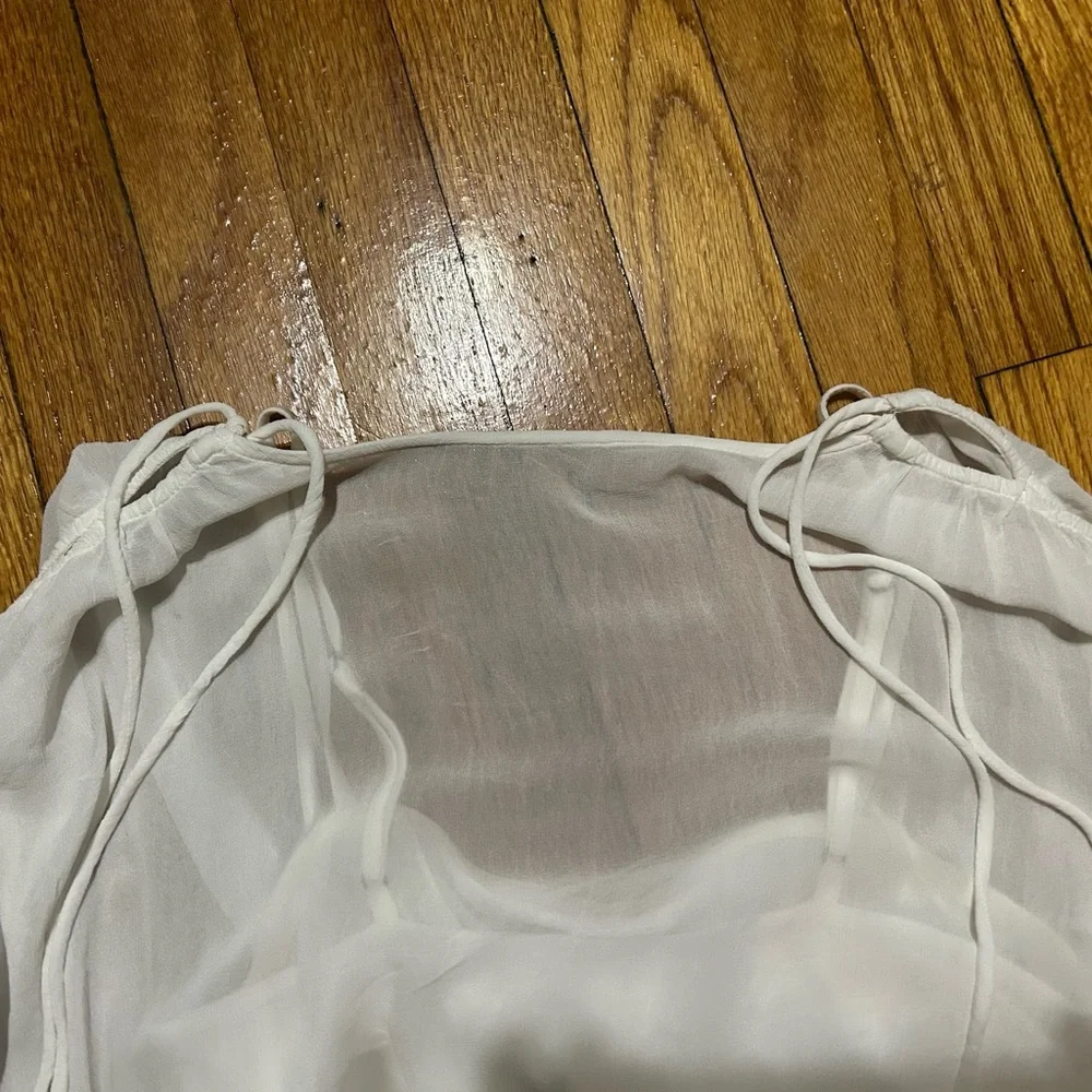 Anthropologie sheer peasant